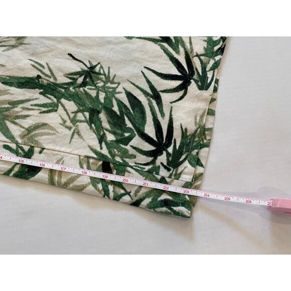 NWT J. Jill Linen Blend Barley Palm Bamboo Tropical Wide Leg Cropped Pants LP - Picture 15 of 15